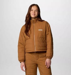 Brown Columbia Wallowa™ Insulated Cropped Women Jackets | RXITCL-807