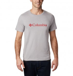 Columbia CSC Basic Logo Men T-Shirts | PYQJUS-207