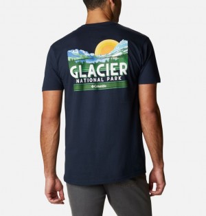 Columbia Glacier Men T-Shirts | MOYVSP-906