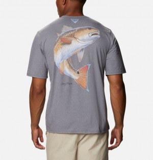 Columbia PFG Carey Chen Men T-Shirts | JRGNYX-837