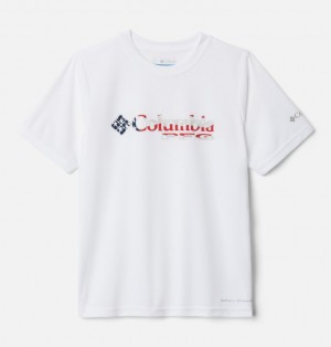 Columbia PFG Kids' T-Shirts | PVHWYD-806