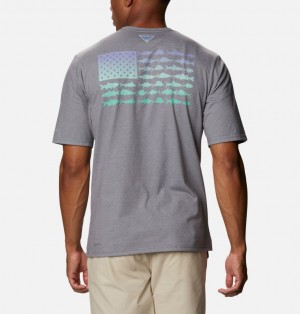 Columbia PFG Men T-Shirts | CUFYDZ-620