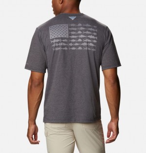 Columbia PFG Men T-Shirts | WPNISG-951