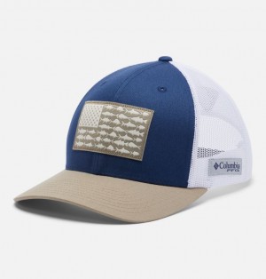 Columbia PFG Mesh Snap Back Baseball Men Hats | IDQVXC-370