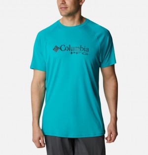 Columbia PFG Respool Men T-Shirts | CUGRSL-294