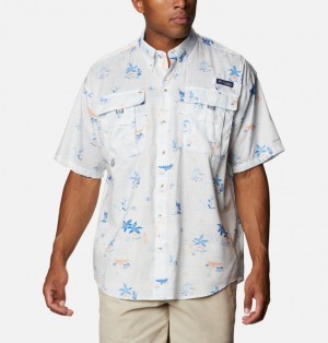 Columbia PFG Super Bahama Men Fishing Shirts | NGKLWB-789