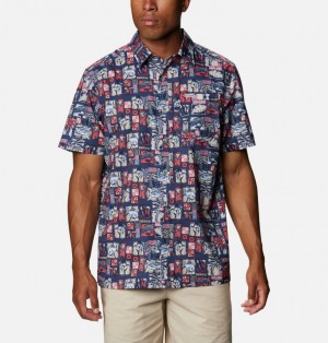 Columbia PFG Super Slack Tide Men Shirts | NHEAYM-541