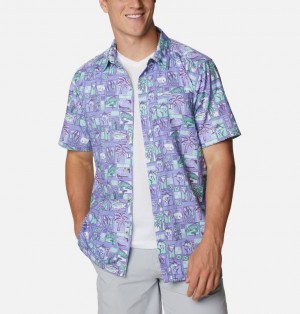 Columbia PFG Super Slack Tide Men Shirts | AMHUOW-274