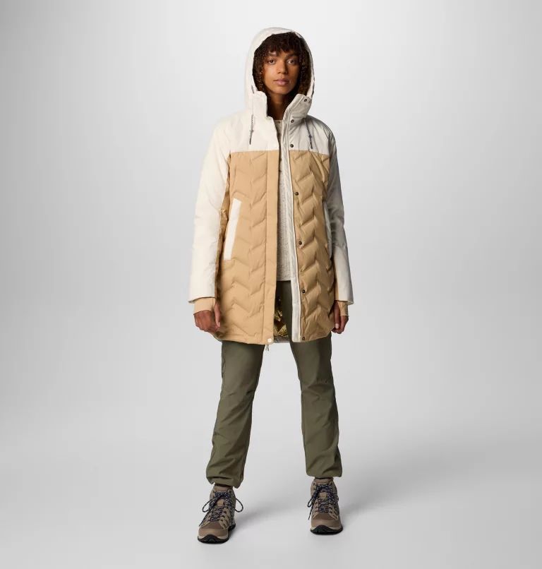 Beige Columbia Mountain Croo™ III Mid Women Down Jackets | MQZYSO-235