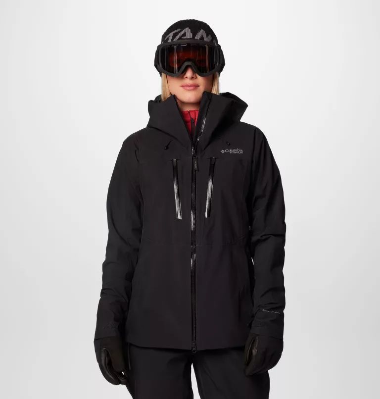 Black Columbia Platinum Peak™ II 3L Shell Women Ski Jackets | WBHKJA-286