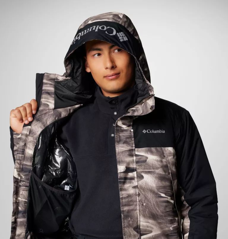 Black Columbia Shotski™ Printed Men Jackets | BJLIOV-136