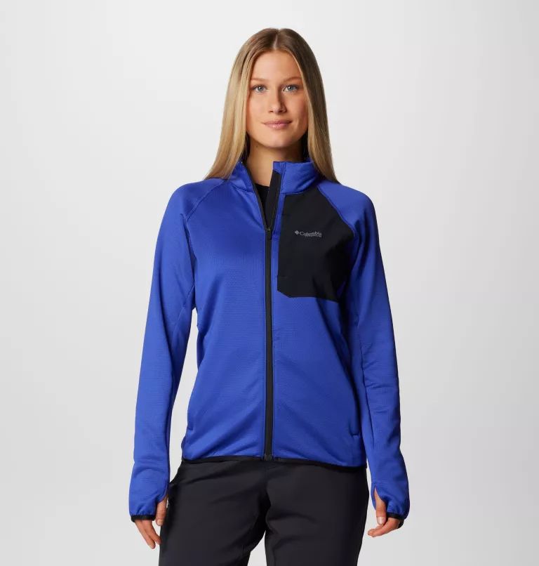 Blue Columbia Triple Canyon™ Grid Fleece Full Zip Women Jackets | JCDQBW-723