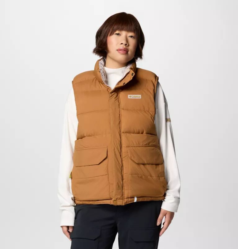 Brown Columbia Reversible Men Vest | AWIXZF-860