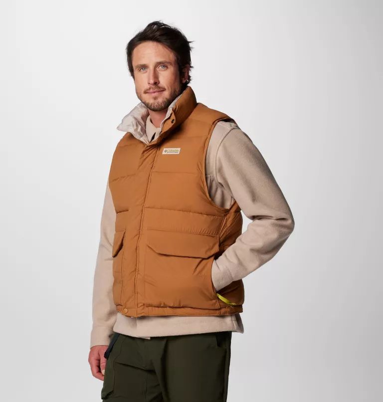 Brown Columbia Reversible Men Vest | AWIXZF-860