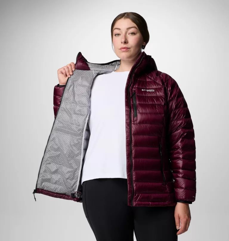 Burgundy Columbia Arctic Crest™ Down Women Jackets | GKHVQP-741