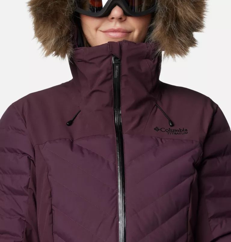 Burgundy Columbia Bird Mountain™ III Insulated Women Jackets | FTWUDE-179