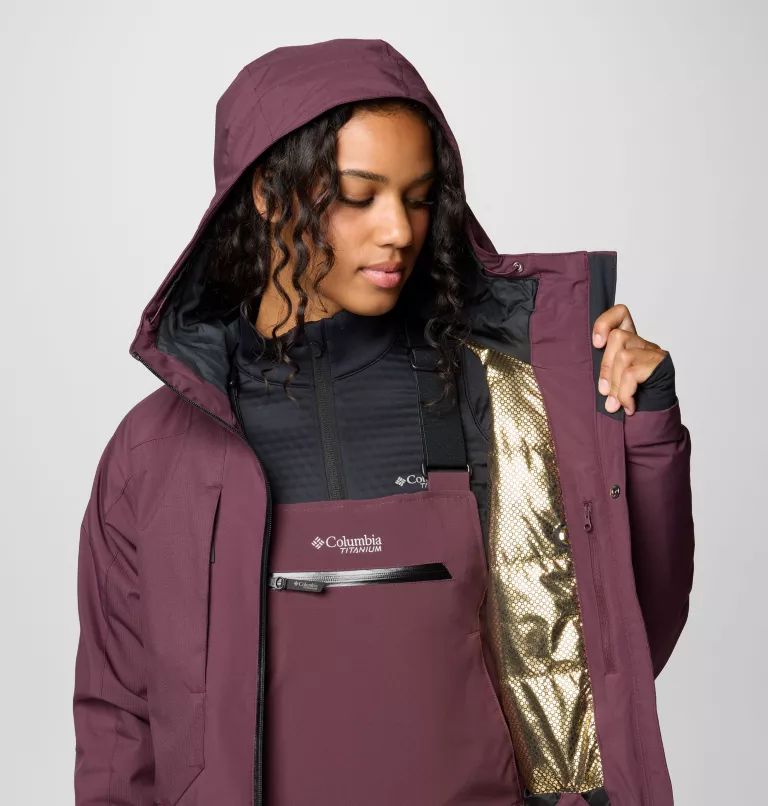 Burgundy Columbia Highland Summit™ II Insulated Women Hooded Jackets | QWBOVG-647