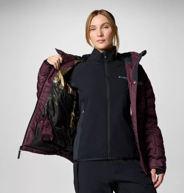 Burgundy Columbia Roaring Fork™ II Women Down Jackets | BNHCEW-385