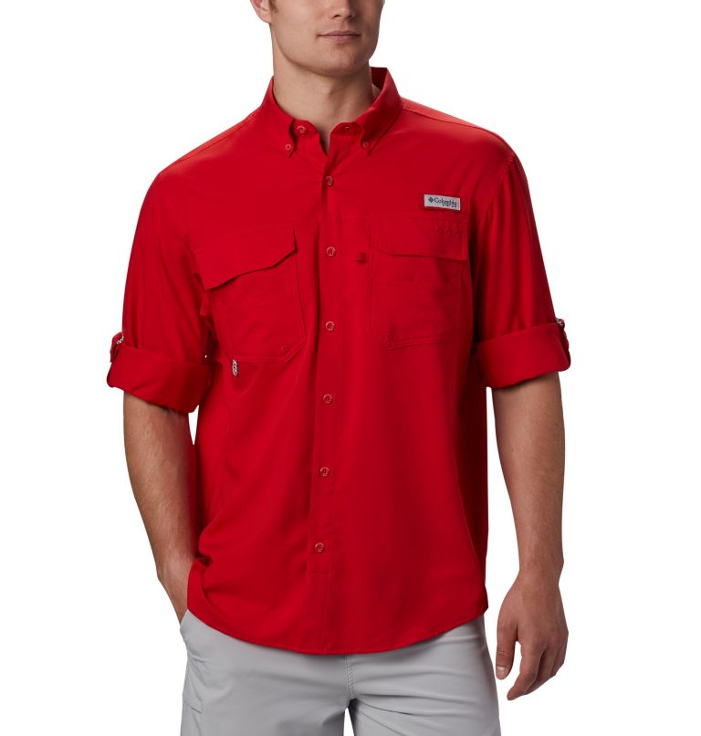 Columbia PFG Blood and Guts Men Shirts | XBVITQ-301