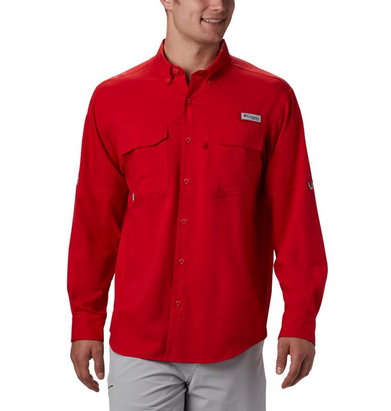 Columbia PFG Blood and Guts Men Shirts | XBVITQ-301