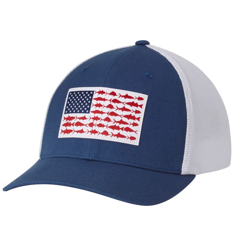 Columbia PFG Mesh Fish Flag Baseball Men Hats | LGKIHD-076