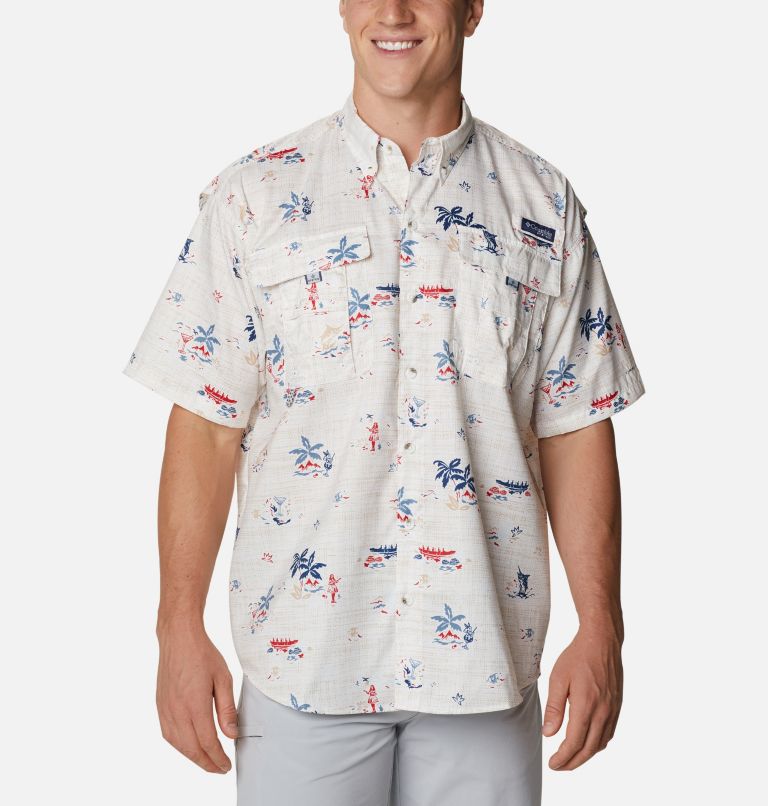 Columbia PFG Super Bahama Men Fishing Shirts | RWVPME-205