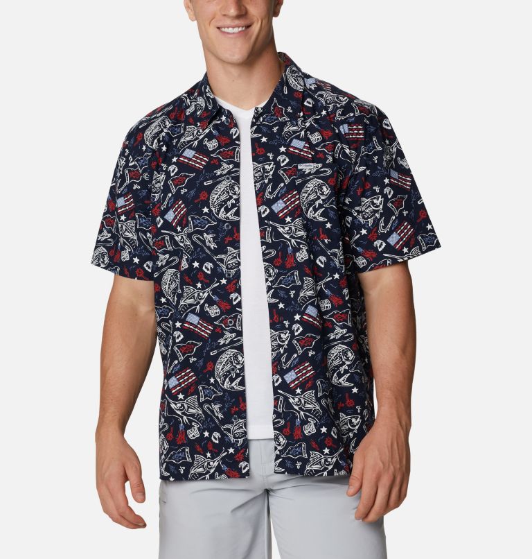 Columbia PFG Trollers Best Men Shirts | TNZEXO-973