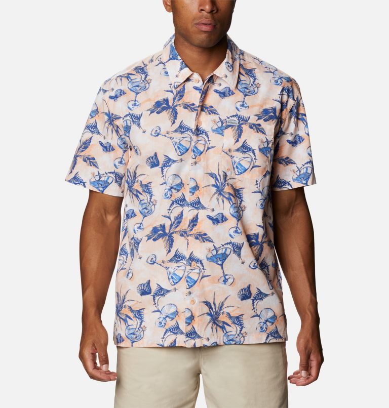 Columbia PFG Trollers Best Men Shirts | XESKIA-824