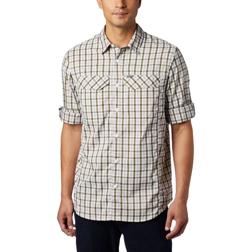 Columbia Silver Ridge Lite Plaid Men Shirts | HIMPDZ-083