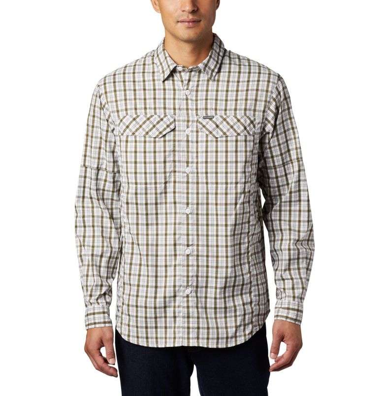 Columbia Silver Ridge Lite Plaid Men Shirts | HIMPDZ-083