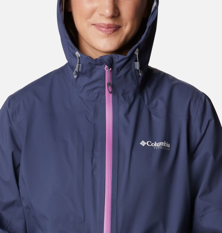 Columbia Titan Pass Women Rain Jackets | HBRTUM-137