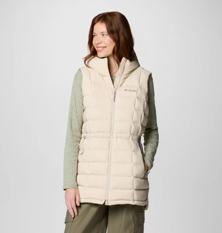 Cream Columbia Ardenwood™ Mid hooded Down Women Vest | LEXBGT-713