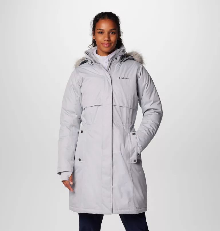 Grey Columbia Apres Arson™ II Winter Long Women Down Jackets | CHNMRV-560