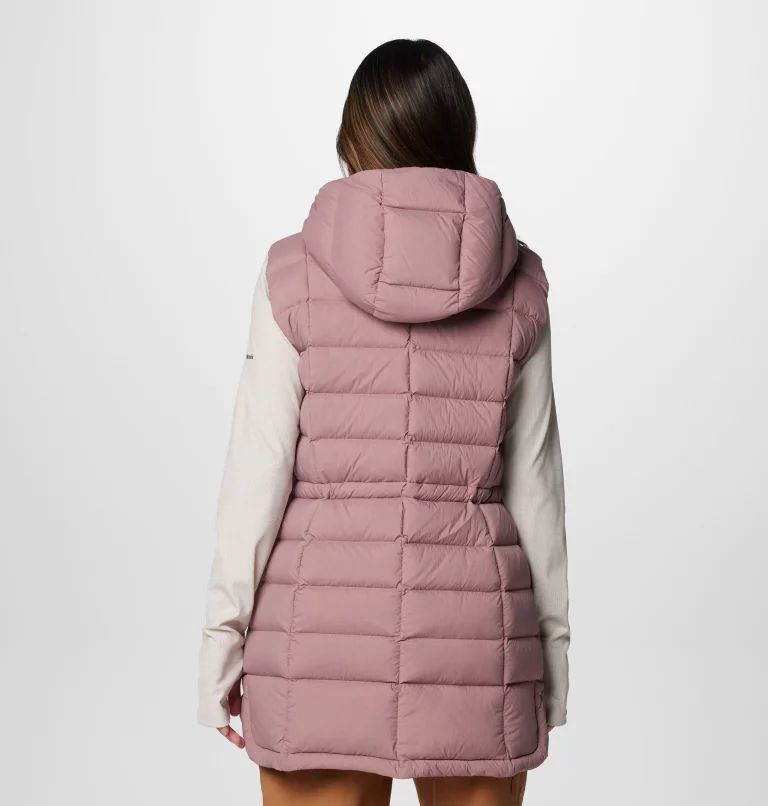 Pink Columbia Ardenwood™ Mid hooded Down Women Vest | BDLAFQ-576