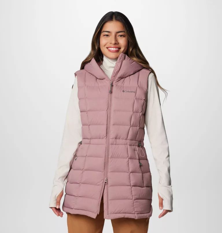 Pink Columbia Ardenwood™ Mid hooded Down Women Vest | BDLAFQ-576