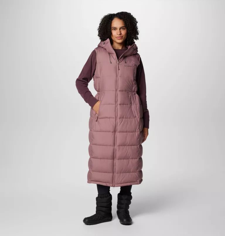 Pink Columbia Pike Lake™ Long Women Vest | LCXGYN-564